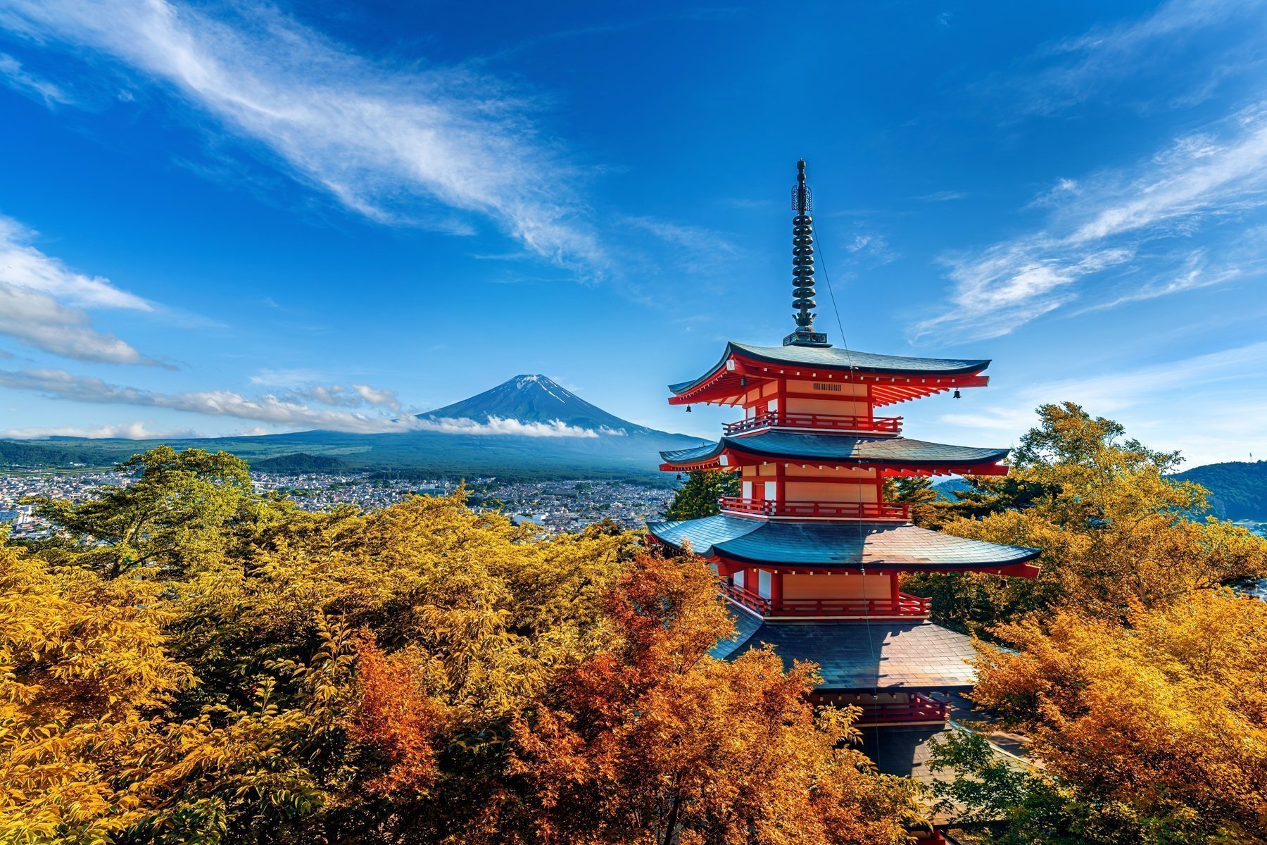Chureito Pagoda Mount Fuji
