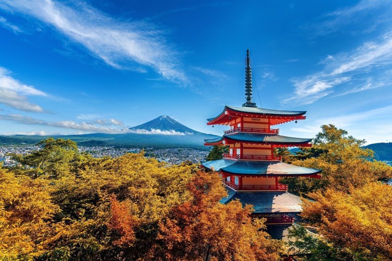 Chureito Pagoda Mount Fuji