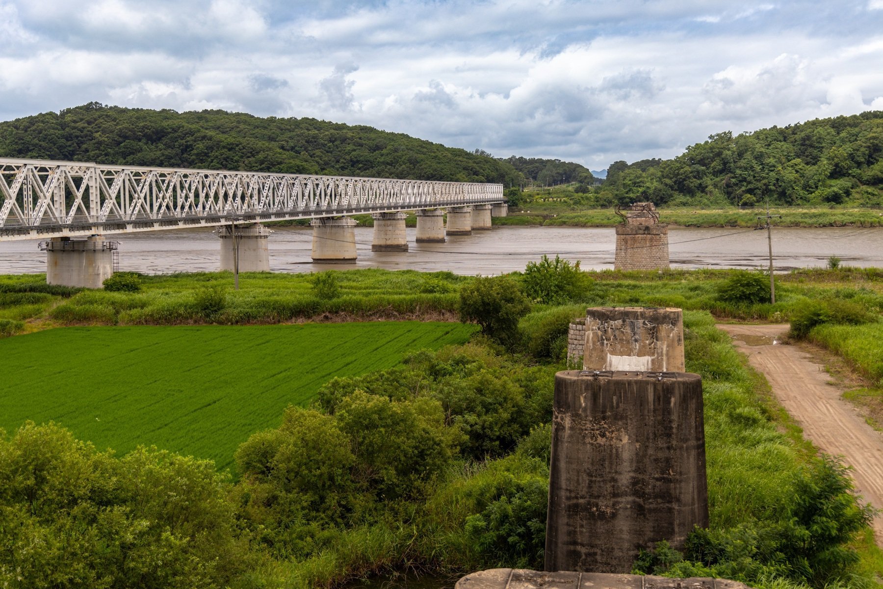 Imjingang Railway Bridge Dokgae Bridge Korean Demilitarized Zone Dmz Seoul
