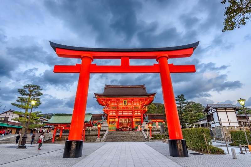 Fushimi Inari Shrine Kyoto Japan Red Torii Gates