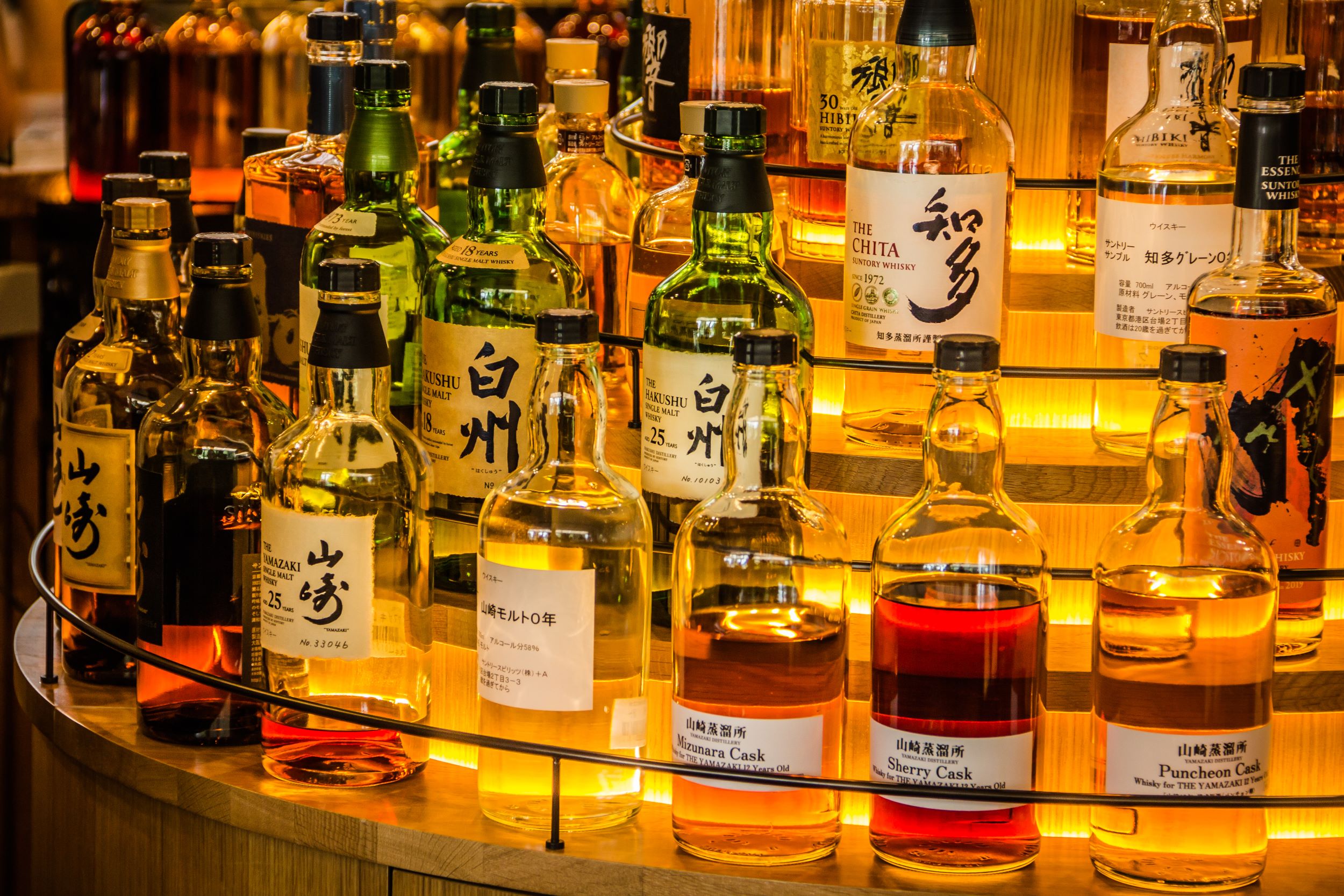 Sake, Whisky And Cocktail Luxury Tour In Kyoto - Japanese Whisky Bottles