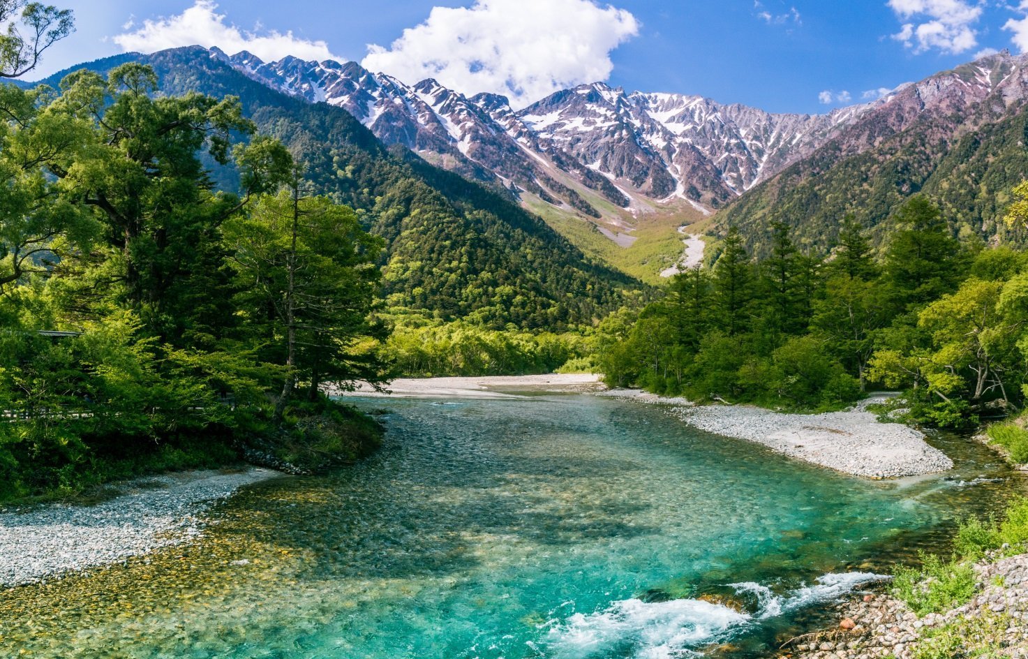 Asuza River Myojindake Kamikochi Japanese Park